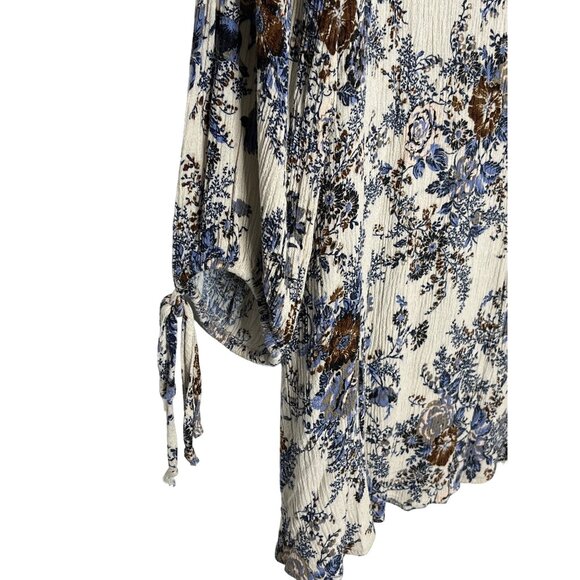 American Eagle Floral Cold Shoulder Top S Boho Cottagecore Feminine - Picture 8 of 11